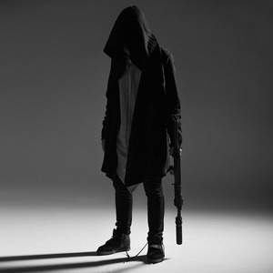 001人付款淘宝超酷风衣暗黑系巫师大帽子卫衣男薄款中长款斗篷嘻哈