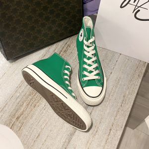 正品首尔匡威莱斯新色森林绿帆布鞋女百搭学生休闲2023年春季新款