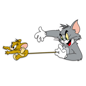 卡通动漫猫抓老鼠系列印花图案儿童t恤卫衣烫花烫印热转印衣服贴