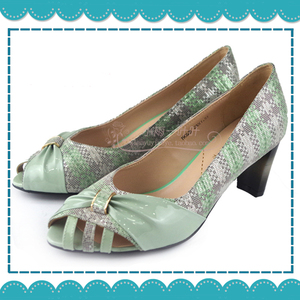 38码39码 亏本断码清仓专柜正品茉莉卡女鞋19c62b粉鱼嘴绿色