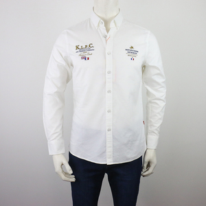 新款克劳拉尔男装kelaor专柜正品男装衬衫 男士纯棉长袖衬衣白色