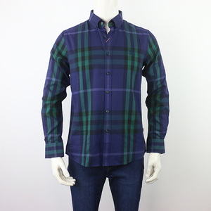 新款kelaor克劳拉尔男装专柜正品男装衬衫 秋冬男士格子长袖衬衣