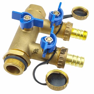 6分3/4 dn20注液阀  四通球阀  分水器  分水阀 太阳能泵站阀门