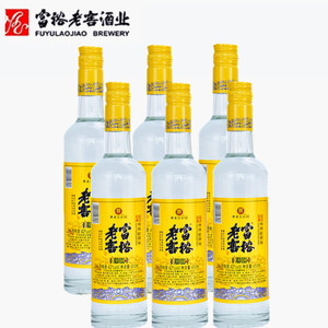 6瓶富裕老窖陈酿复合香型酒42度450ml光瓶酒桂花白酒东北粮食白酒