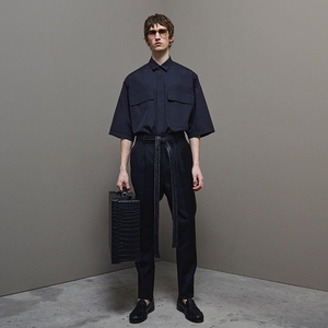 fog fear of god zgena 杰尼亚联名款复古休闲口袋短袖半袖衬衫男