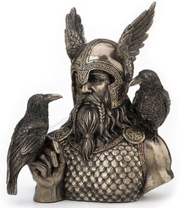 代购 挪威奥丁神乌鸦人物雕塑雕像摆件客厅装饰欧式工艺品家居