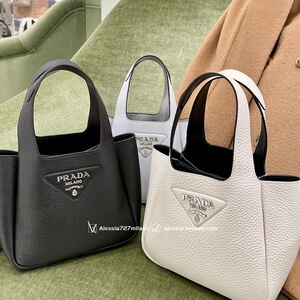 alessia米兰·prada普拉达 2022女新款mini迷你flou菜篮子手提包