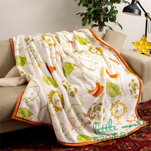 日本代购 Miffy米菲兔 可爱 温暖 休闲毯 午休毯 空调毯 毛毯