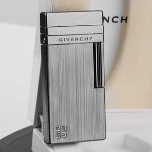 纪梵希打火机正品商务侧滑轮givenchy银色拉丝g17时尚日本防风