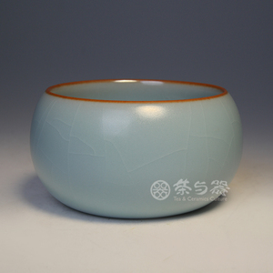 茶与器 台湾柏采正品汝窑二代粉青釉禅定杯 印章款br-104bx 特价