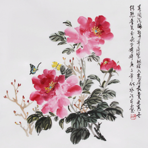 挂画卷轴字画书画作品真迹纯手绘国画山水兰荷花写意水墨画29人付款