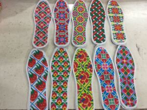 几何图形鞋垫花