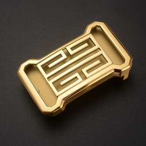 高档不锈钢内穿皮带扣头男平滑扣皮带头腰带扣头裤带头板扣3.8cm