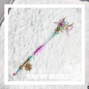 王王者荣耀瑶时之祈愿cosplay 瑶时之愿境cosplay道具 瑶法杖鹿角