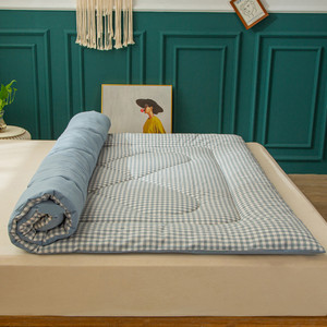 棉花垫被褥子床垫双人家用1.8m铺盖两用学生宿舍单人棉絮被褥铺底