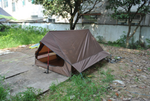 精致露营超轻小屋脊帐篷户外帐篷,2~3人A字帐篷,便携无杆小屋帐篷