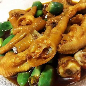 快手直播网红蒜香腊八蒜泡凤爪半无骨鸡爪500克装*买四送一同款