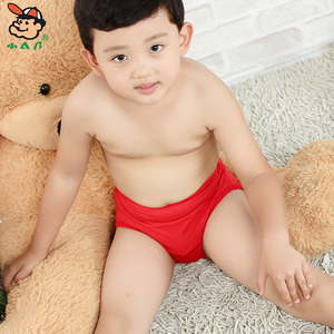 小ab儿童内裤纯棉三角裤本命年大红色男女童中大童青少年全棉内裤