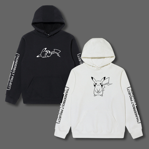 皮卡丘卫衣藤原浩潮牌联名连帽宽松休闲衣服秋冬卡通动漫周边外套