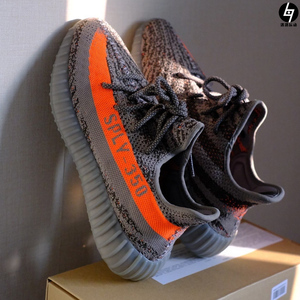 adidas yeezy boost 350v2 椰子350 灰橙满天星休闲运动鞋 gw1229