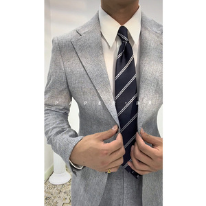 意式复古宽斜纹8公分领带正装撞色条纹商务绅士箭头上班商务婚礼