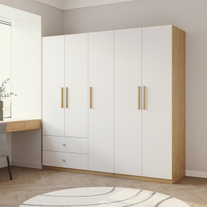 实木衣柜原木简约现代