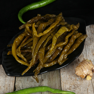 湖南特产农家老坛泡椒泡青椒尖椒酸椒青辣椒1000g 腌椒泡菜