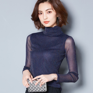 2018秋冬装新款京东唯品会正品牌女装高领时尚百搭显瘦上衣打底衫