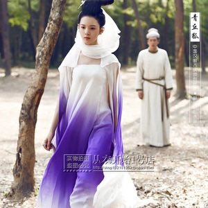 新品古装影视青丘狐传说陈瑶花月同款写真连衣裙cosplay仙女服装