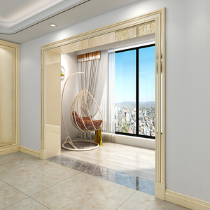 000人付款淘宝大理石罗马柱边框客厅餐厅过道门窗门套垭口隔断装饰