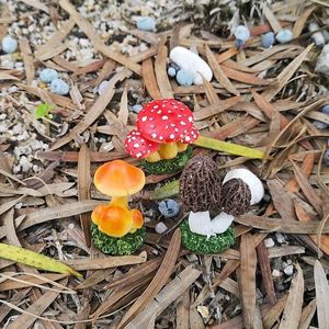 树脂摆件蘑菇蜗牛盆栽微景观苔藓盆景庭院园艺假山摆设阳台工艺品
