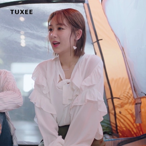 正品tuxee我的莫格利男孩杨紫凌熙明星同款熙爷衣服不规则衬衫