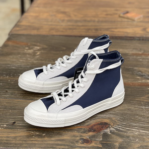 白菜 converse匡威 chuck 70 hi蓝白拼接高帮男女休闲板鞋168604c