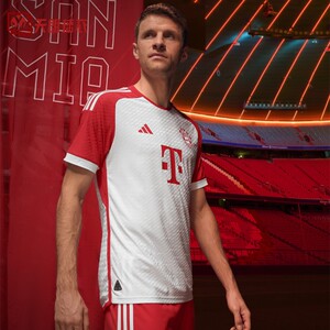 正品23-24拜仁慕尼黑主场球衣凯恩穆勒球迷球员版足球服hr3729