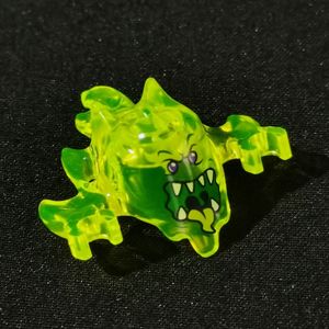 lego乐高 幻影忍者人仔配件鬼魂幽灵怪头表情 透明浅绿 70733