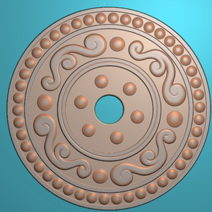 仿古精雕图jdp浮雕图玉雕仿古纹回纹平安扣玉璧时来运转r49