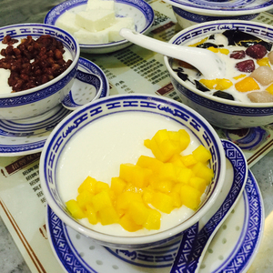 糖水碗商用甜品碗广式双皮奶专用碗姜撞奶碗景德镇青花瓷糖水铺碗