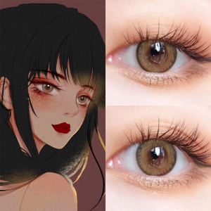 美乐菲漫画眼美瞳黑棕灰女年抛二次元cos动漫眼日抛月抛正品大牌k