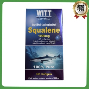 澳门代购 澳大利亚WITT SQUALENE维特角鲨烯 1000mg 365粒