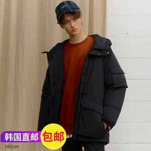 反季特价韩国直邮代购ellesse白鸭绒80%羽绒服加厚男女连帽厚外套