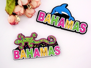 巴哈马蜥蜴海豚拉丁美洲旅游纪念软胶冰箱贴装饰磁贴回国伴手礼