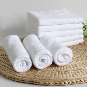 美容院美发店热敷毛巾酒店ktv幼儿园加厚纯棉白色方巾毛巾可刺绣