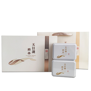 天目湖白茶年货礼盒现货促销明前一级礼盒装两罐包邮春茶叶溧阳产