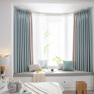 飘窗窗帘拐角窗轨道