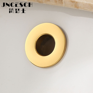 欧式金色全铜面盆溢水孔装饰盖洗脸盆溢水口仿古黑古配件溢水孔盖