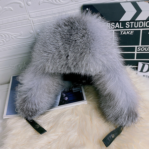 狐狸皮帽子男真皮