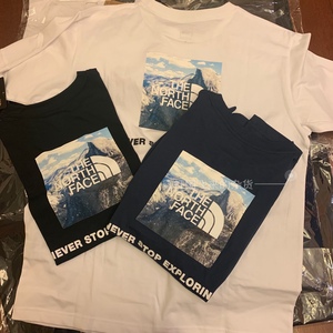 tnf日版北面 yosemite/square night/desert雪山星空短袖 男女t恤