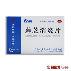 龙城莲芝消炎片 24片 清热解毒消肿扁桃体炎咽炎药品中药咳嗽气喘
