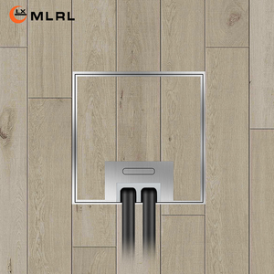 梅兰日兰地插隐形纯平镶嵌大理石瓷砖隐藏式不锈钢防水地面插座盒