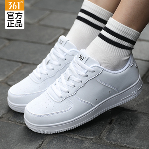 361板鞋女春秋新款百搭运动鞋子休闲小白鞋361度白鞋空军一号女鞋